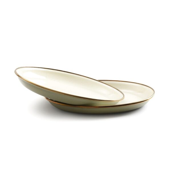 CKW-1028 BAREBONES 琺瑯盤組 2入 / 盤子 備料盤 CKW-1028 CKW-358 / CKW-426