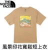 THE NORTH FACE 風景印花寬鬆短上衣 NF0A7QUQPLX