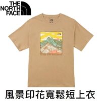 THE NORTH FACE 風景印花寬鬆短上衣 NF0A7QUQPLX