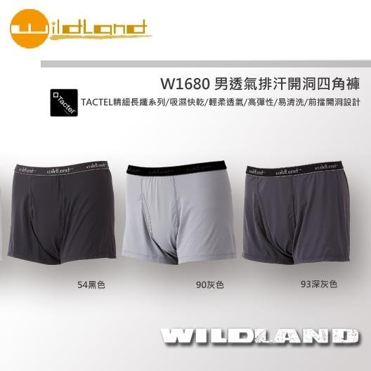 WILDLAND 荒野 男 透氣排汗開洞四角褲 W1680