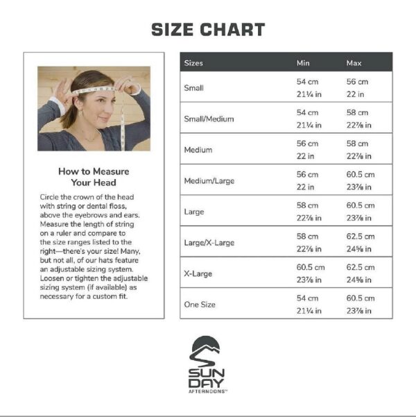 Sunday Afternoons 頭圍尺寸