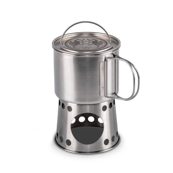 爐　風爐　灰　7袋 PETROMAX Stove Cup 不鏽鋼火箭爐套裝組/ 個人鍋焚火爐