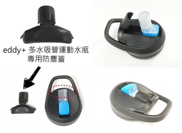 CAMELBAK Eddy+多水吸管水瓶防塵蓋 黑 / CB-SEDDYBLACK
