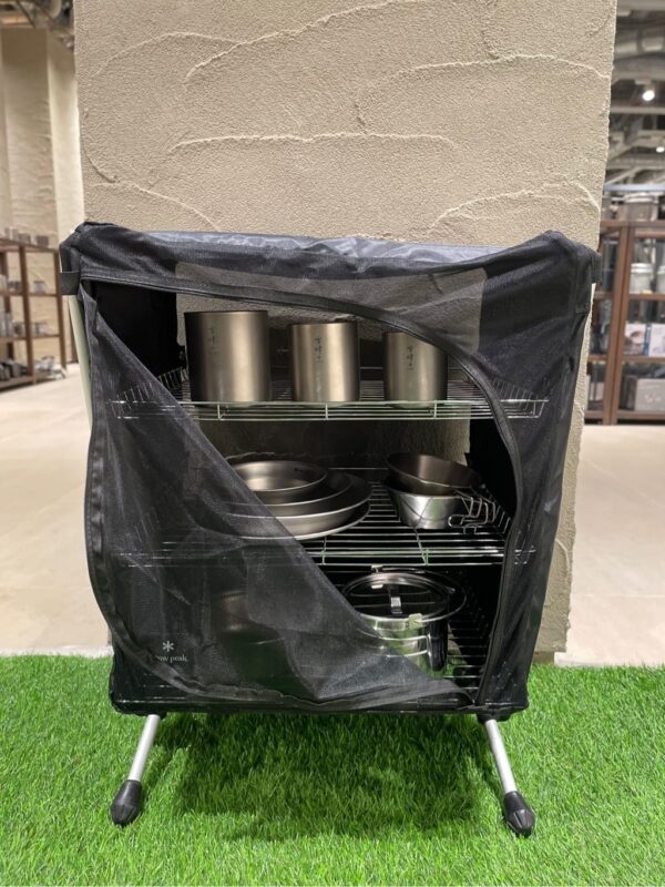 Snow Peak 鋁管網籃架 / Wrap stand 餐櫥掛網 / CK-055