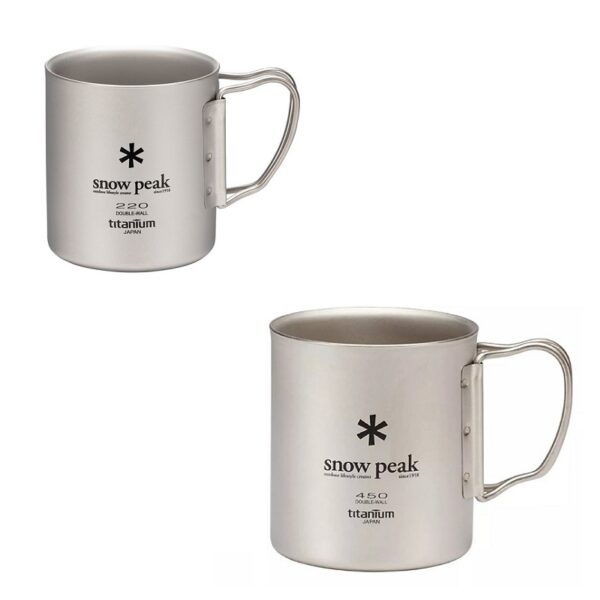 Snow Peak 鈦金屬雙層杯 MG-053R_01