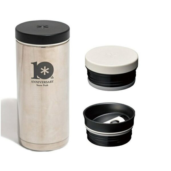 Snow Peak 10周年鈦金屬保溫瓶350 拋光 TW-180M_01