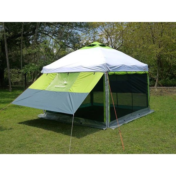 1001080036 SAMCAMP 黑膠客廳帳組含圍布 綠 1001080036_01