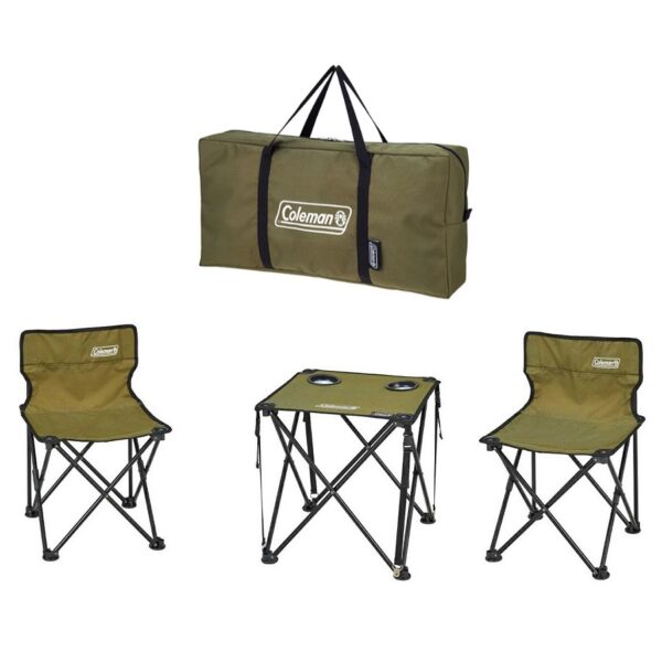 Coleman 緊湊桌椅組 綠橄欖 CM-38841_01