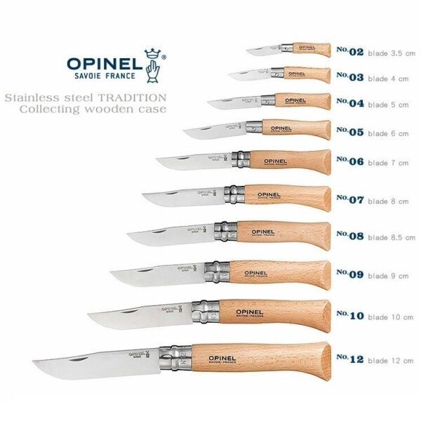 123100G Opinel 不鏽鋼折刀 櫸木柄 123100G