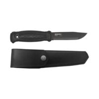 13100 MORAKNIV GARBERG BlackBlade 全龍骨碳鋼直刀(皮革護套) 13100_01