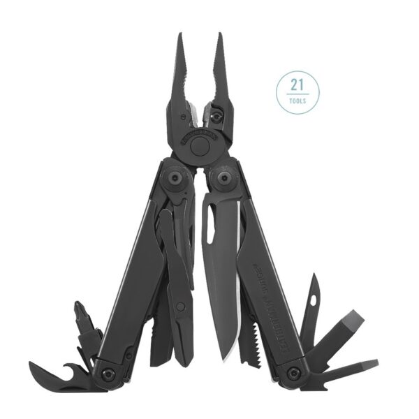 831334 Leatherman Surge黑工具鉗 附銼刀+尼龍套 831334_01