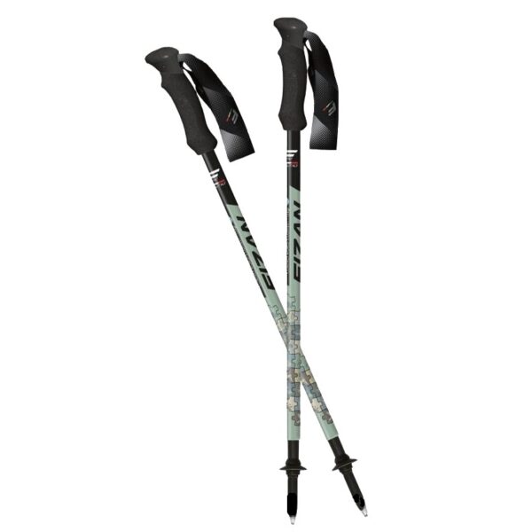 Fizan 超輕三節式健行登山杖2入 / 山野拼圖 洛可可花卉系列 158g / FZS25.7102