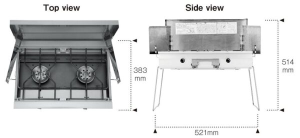 GS-230 Snow Peak GP液態瓦斯用雙口爐 / GS-230