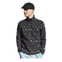 The North Face 男 幾何刷毛拉鍊套頭衫 NF0A3LAE8BM_01