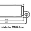 Victron fuse holders保險絲座 / MEGA MIDI CIP000050001 / CIP000100001