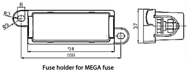 Victron fuse holders保險絲座 / MEGA MIDI CIP000050001 / CIP000100001