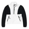 The North Face 女 拚色刷毛開襟套頭衫 NF0A7QW1Q4C_01