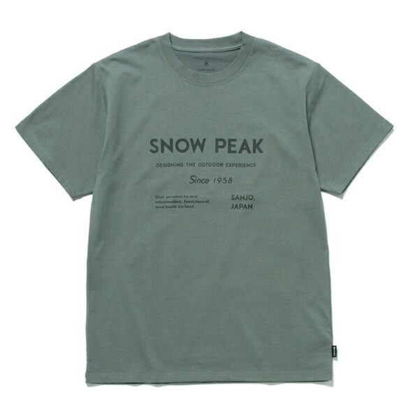 Snow Peak 中性 Typography 短T恤 TS-24AU1010_01