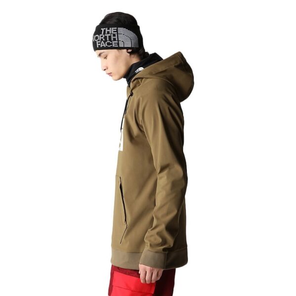 The North Face 中性 LOGO防潑兜帽套頭衫 綠 / NF0A3M4E37U